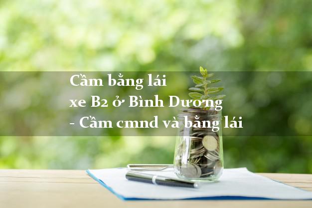 Cầm bằng lái xe B2 ở Bình Dương - Cầm cmnd và bằng lái