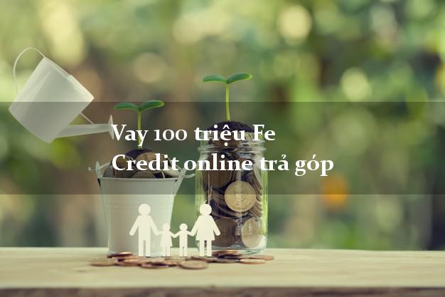 Vay 100 triệu Fe Credit online trả góp