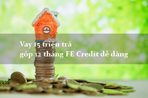 Vay 15 triệu trả góp 12 tháng FE Credit dễ dàng