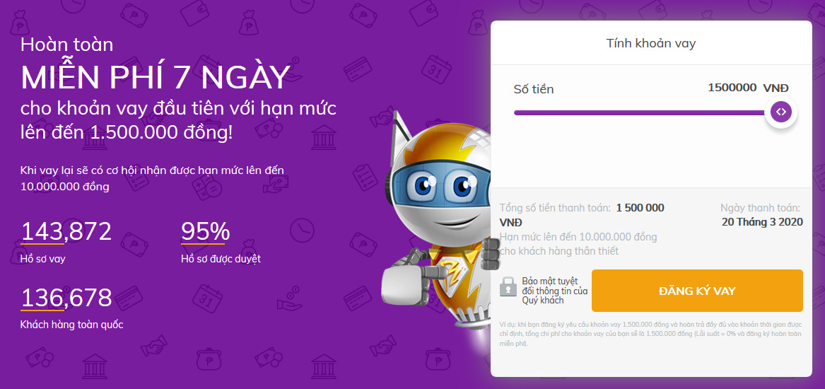 Dang ky vay tien Robocash Dang ky vay tien Robocash